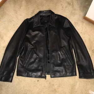 Men’s Black Leather Express Jacket